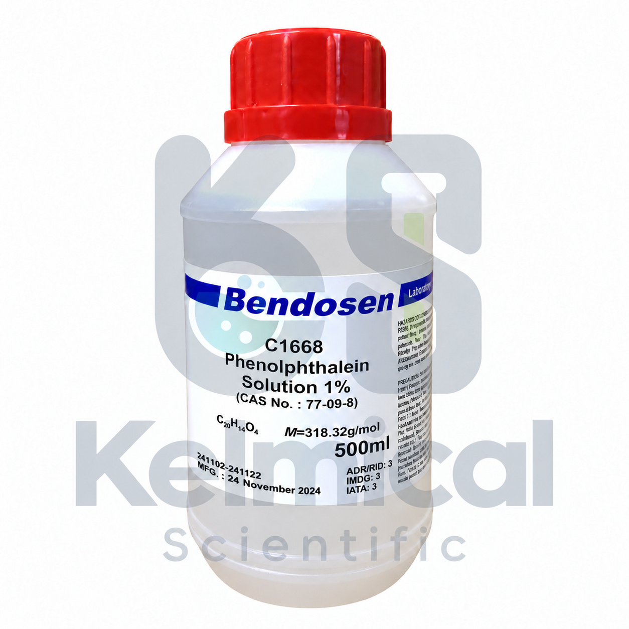 Phenolphthalein indicator Concentration not specified